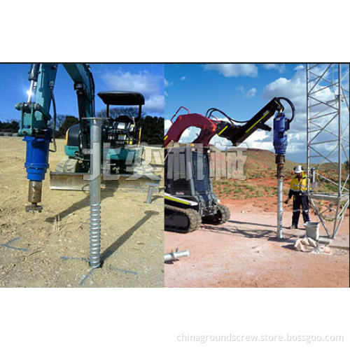 4 Meter Ground Screw Foundation For Construction